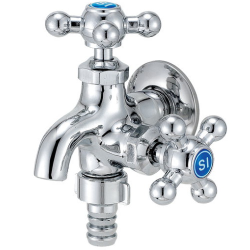 KS 십자 두갈래 꼭지 왕분리형 냉수