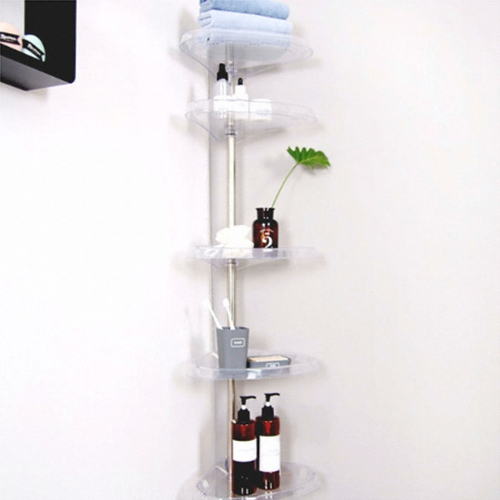 트리  해피홈 투명 코너선반