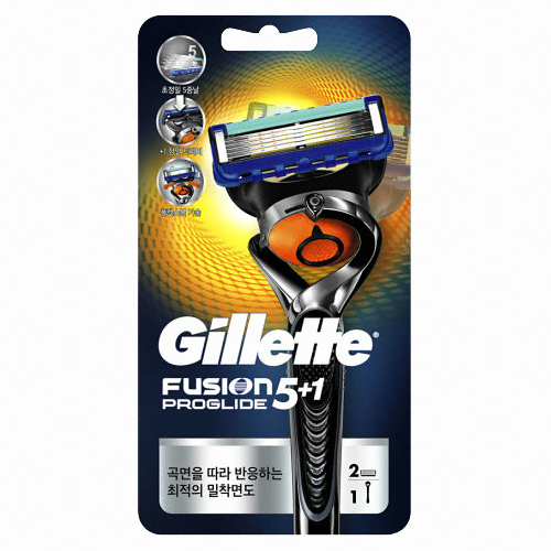 질레트  퓨전 프로글라이드 매뉴얼 플렉스볼 + 면도날