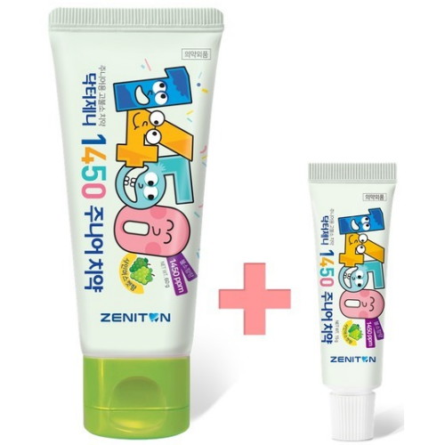 제니튼  닥터제니 1450 고불소 주니어 치약 60g + 15g