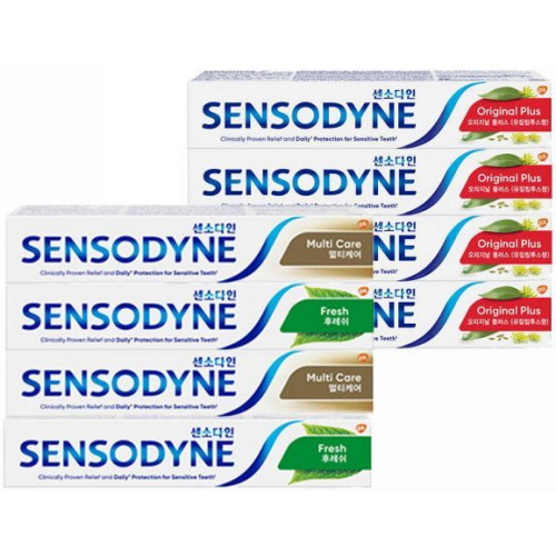 글락소스미스클라인 센소다인 오리지널 플러스 100g x 4개 + 후레쉬민트 100g x 2개 + 멀티케어 100g x 2개