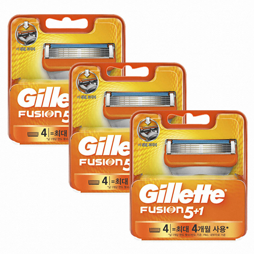 질레트  퓨전 면도날