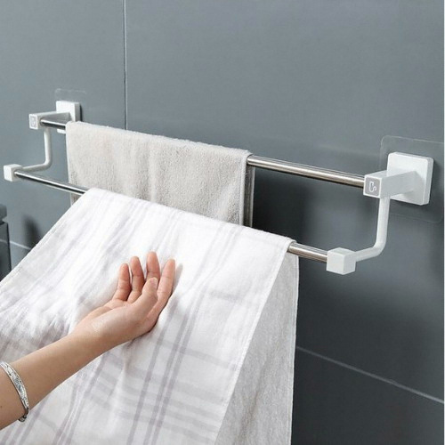 모나코올리브  리빙캣 무타공 더블바 수건걸이