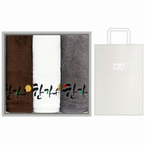 송월타월  보름달 한가위 2매 선물세트 190g