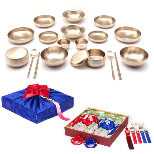 거창유기공방 유기 예단용 생활반상기 1호 세트 22P