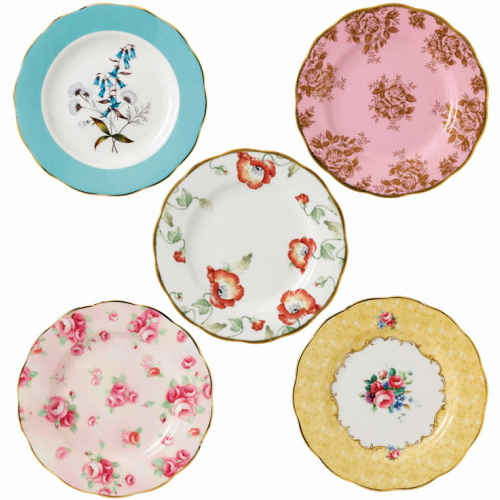 로얄알버트 100주년 리프레시 20cm 중접시 5P 세트 후기