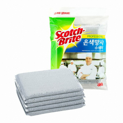 3M 스카치브라이트 은색망사 수세미