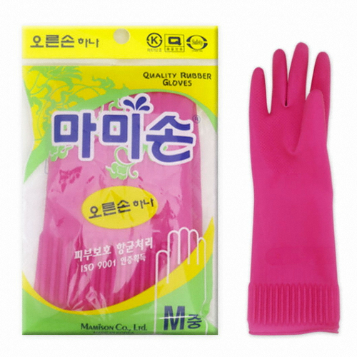 마미손  오른손 하나 고무장갑 (중)