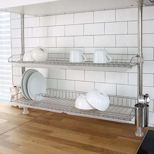 영인정공 스토피아 원터치 프라임 기둥식 싱크선반 800