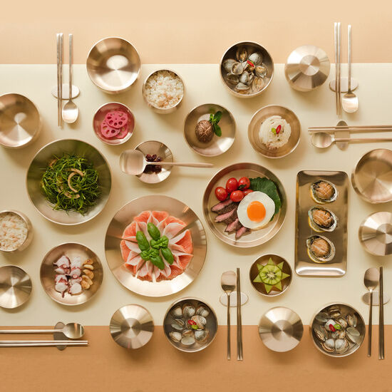 놋담 방짜유기 율 6인 반상기세트