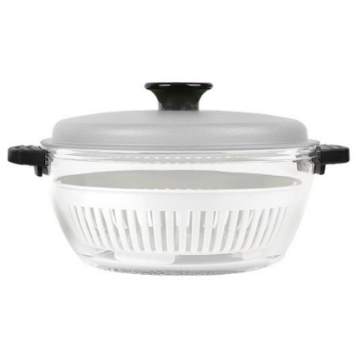 가쯔 심플쿡 강화유리 오븐겸 전자레인지용 찜기 1.5L