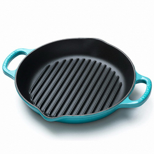 르크루제  시그니처 원형그릴 캐리비안블루