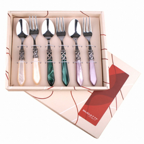 까사부가티 알라딘 커피스푼+케이크포크 세트