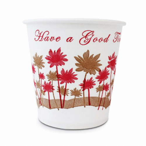 샤이닝홈  6.5온스 라온 일회용 꽃 종이컵
