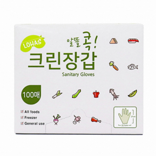 대명폴리텍  로하스 알뜰 콕 크린장갑 100매