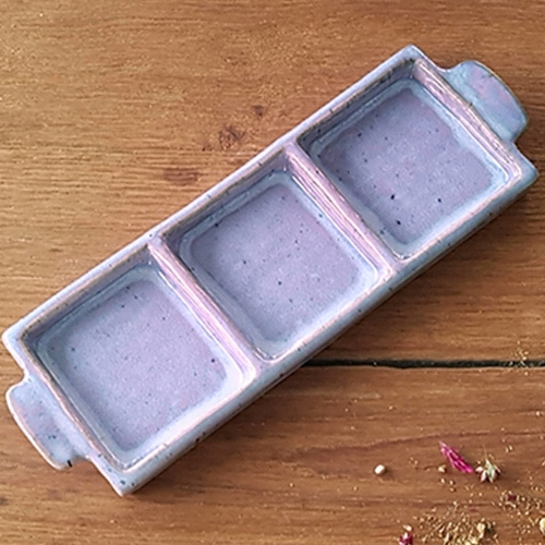 가마지기 손잡이 세칸 접시 1호