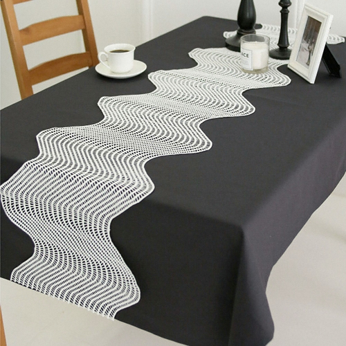 바이지미 모노 웨이브 테이블러너 화이트 [180x26cm] - 에누리 가격비교