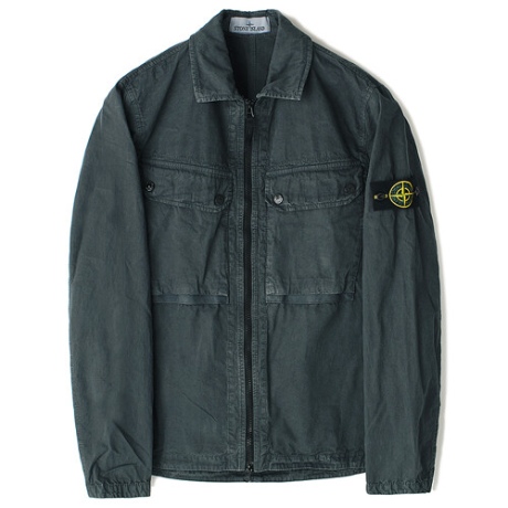 스톤아일랜드 스톤 투포켓 집업 셔츠형자켓_7915102WN V0162