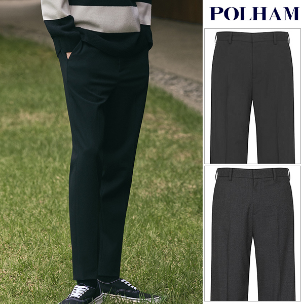 폴햄 남성 스트레치 와이드 슬랙스 팬츠 바지_PHD4PP1039