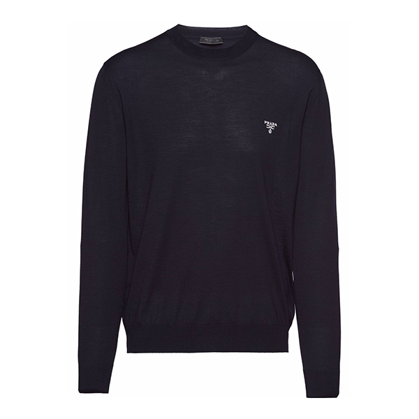 프라다 남성 자수패치 울 니트 UMB264 1ZLE F0008