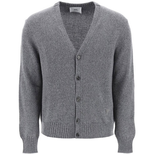 아미 토널 하트 로고 캐시미어 가디건_HKC127 005