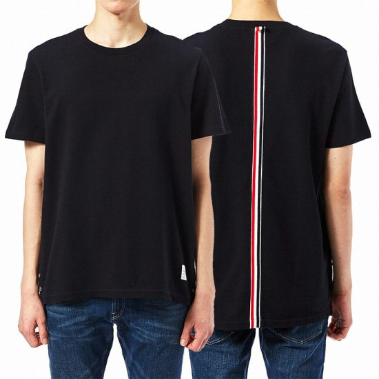 톰브라운 스트라이프 반팔 티셔츠_MJS056A 00050