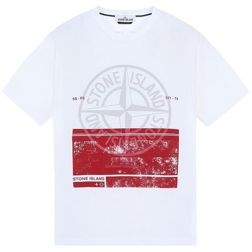 스톤아일랜드 블럭 원 로고 반팔 티셔츠 74152NS65
