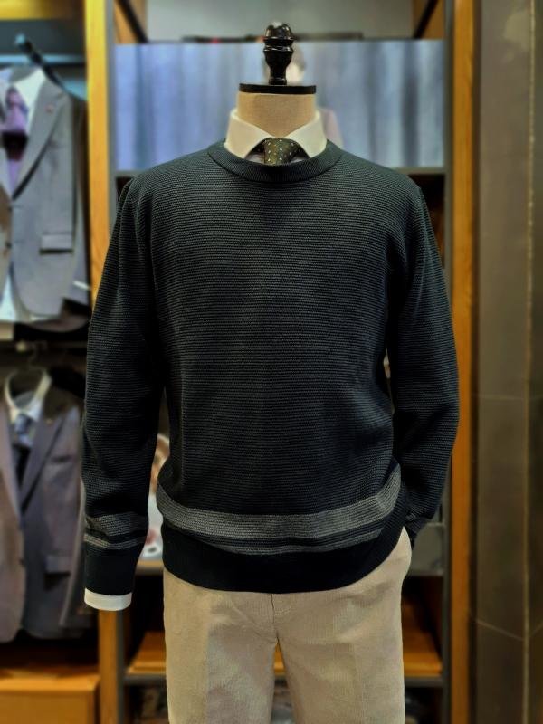 지오지아 캐시미어 블랜딩 라운드 니트_ABC4ER1101