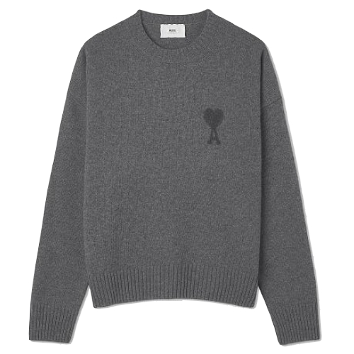 아미 톤온톤 하트 로고 니트_UKS040 025