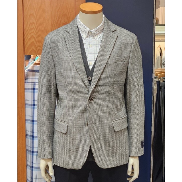 올젠 미니하운드투스 패턴 자켓_ZOD3KG1301