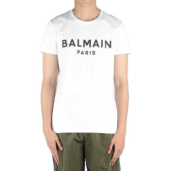 발망 로고 남성 반팔티셔츠 XH1EF000 BB23 GAB