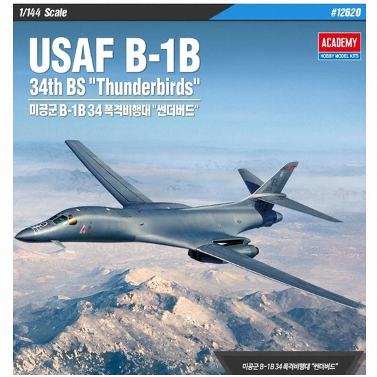 아카데미과학  1/144 미공군 B-1B 34 폭격비행대 썬더버드
