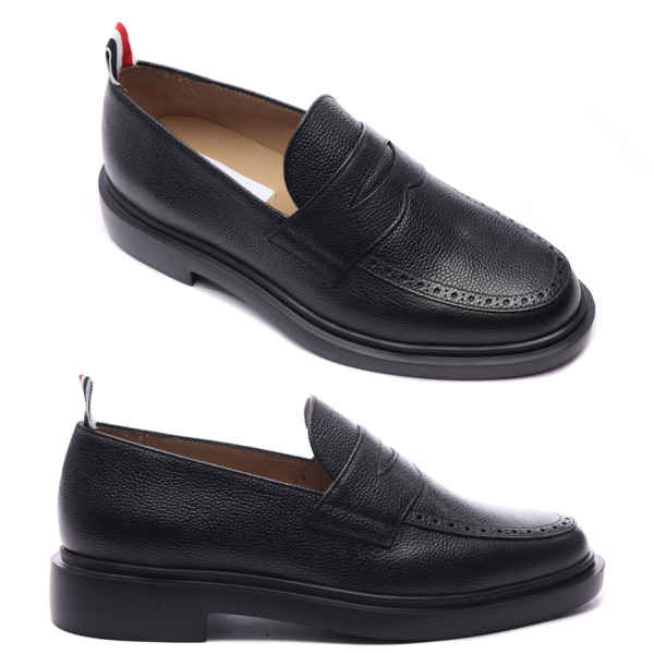 톰브라운 페블 그레인 러버솔 페니 로퍼_MFD054G 00198 001