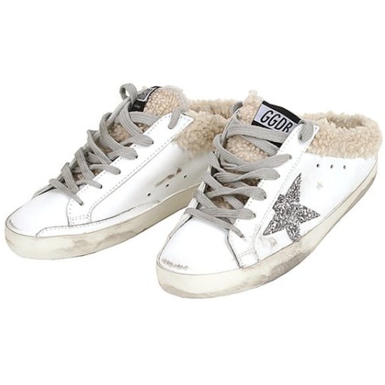 골든구스 슈퍼스타 사보 시어링 뮬 스니커즈 GWF00110 F002306 10224