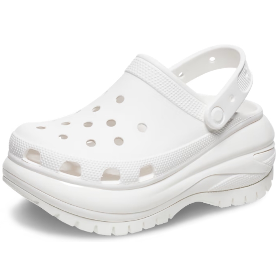 크록스 여성 클래식 메가 크러쉬 클로그_207988-100