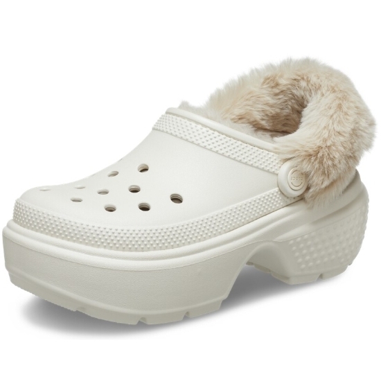 크록스 남녀공용 스톰프 라인드 클로그_208546-160