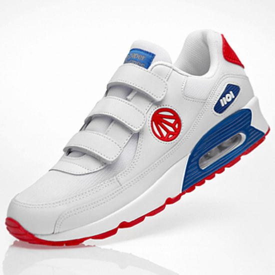 페이퍼플레인 벨크로 에어운동화 PP1408 (화이트블루레드)