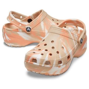 크록스 여성 클래식 플랫폼 마블 클로그_207176-2ZM