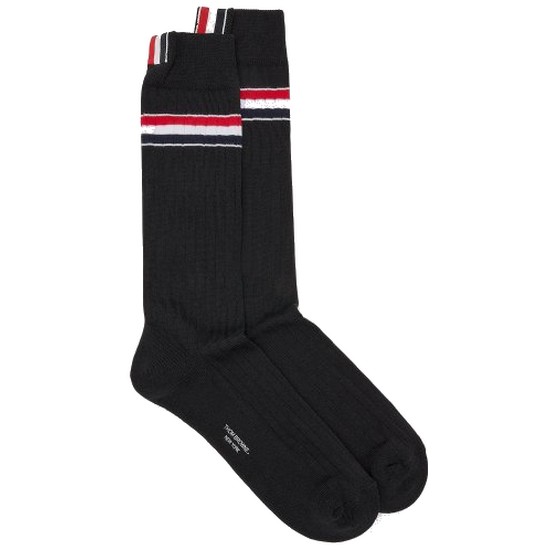 톰브라운 삼선탭 미드 양말 MAS151A Y3022