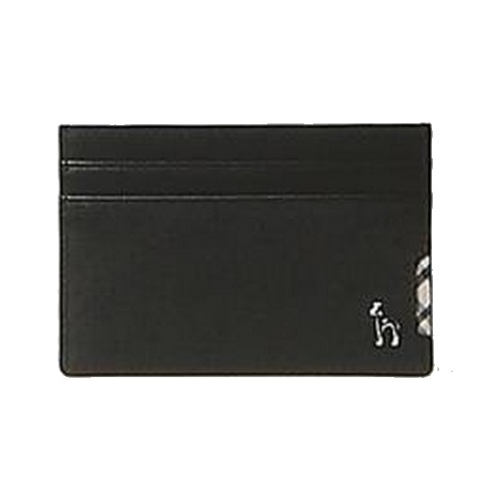 LF 블랙 퍼피장식 가죽 카드지갑 HJHO4E286BK