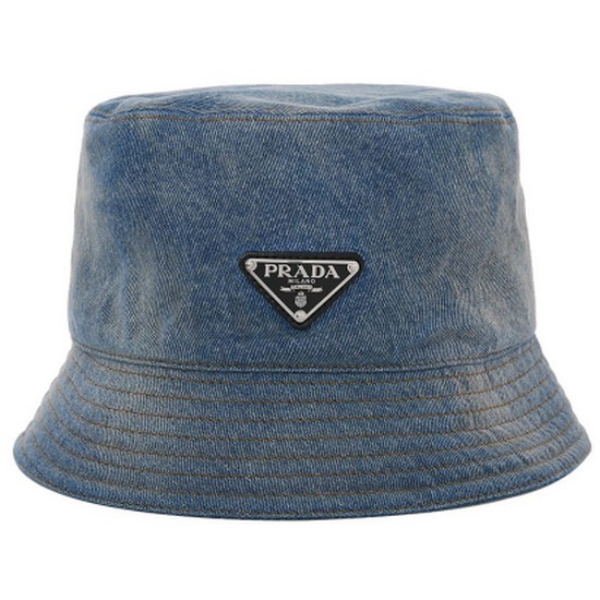 프라다 데님 삼각로고 버킷햇 2HC137 12K1 F0V3N