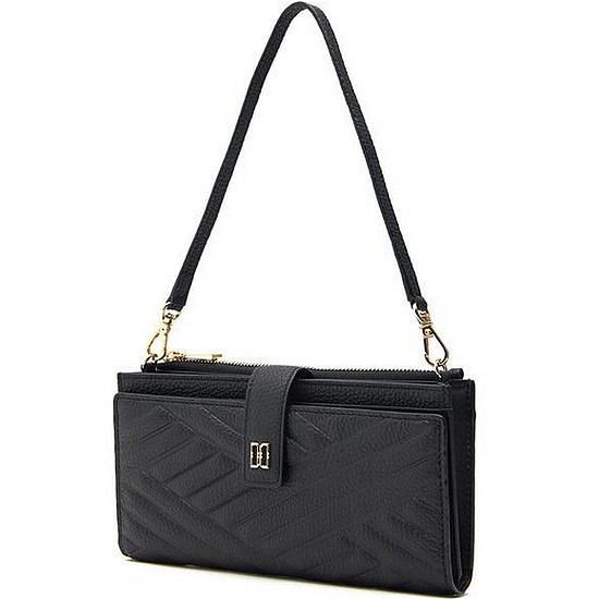 닥스 엠보 가죽 골드 DD 스마트폰 지갑_DCWA0E215BK