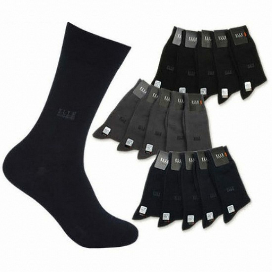 엘르옴므 남성 정장 양말 5족 세트 QH8744_5