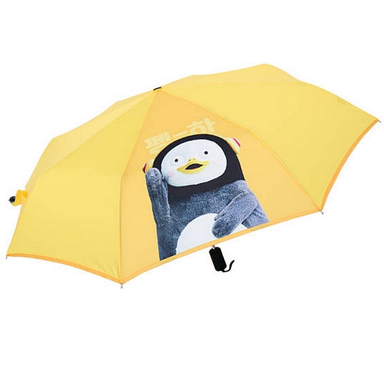 제이에스글로벌 펭수 인사 3단 완전 자동 우산 70004