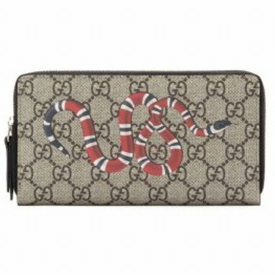 구찌 베스트리에 킹스네이크 프린트 지퍼 달린 지갑_451273 K561N 8666