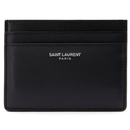 생로랑 로고 명함 카드지갑_375946 0U90N 1000