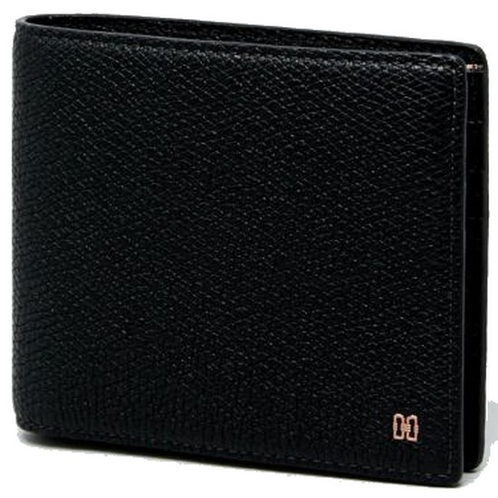 닥스 블랙 DD 로고 가죽 반지갑_DBWA2F853BK