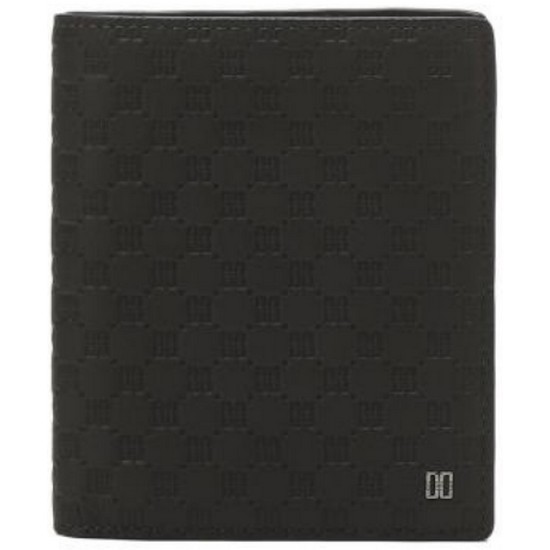 닥스 DD 경판로고 매트 가죽 중지갑 DBWA3E362BK