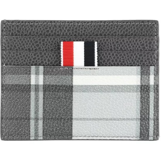 톰브라운 4바 스트라이프 페블 그레인 마드라스 카드지갑 MAW220A L0041 980