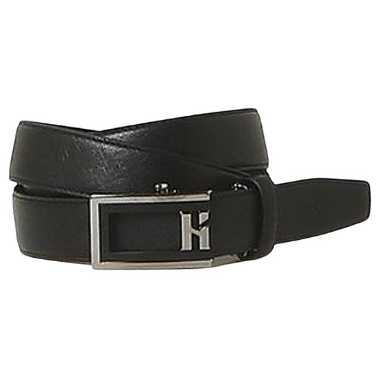헤지스 버클장식 소가죽 자동벨트 HJBE2F775BK